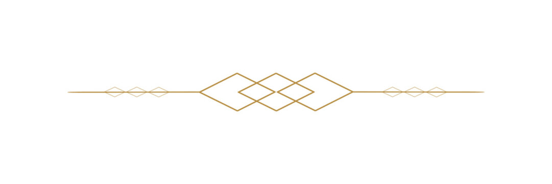 Vintage Gold Chain Border. Can be used as a Text Divider.
