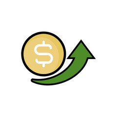 Illustration of Financial Growth Icon Design