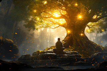 Grounding Meditation: Connecting with Nature's Gaia through Trees and Earth