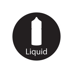 liquid vape icon vector