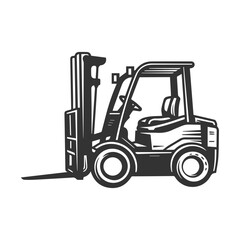 forklift vehicle illustration 