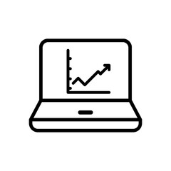 Data analysis icon vector. Data science illustration sign. Analytics symbol. Trading logo.