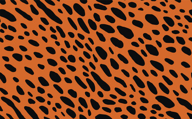Abstract modern leopard seamless pattern. Animals trendy background. Color decorative vector stock illustration for print, card, postcard, fabric, textile. Modern ornament of stylized skin