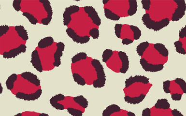 Abstract modern leopard seamless pattern. Animals trendy background. Color decorative vector stock illustration for print, card, postcard, fabric, textile. Modern ornament of stylized skin