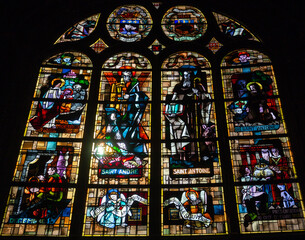 interiors of Saint Eustache church, Paris, France