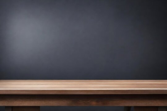 empty blackboard on wooden table, Ultra High HD Quality