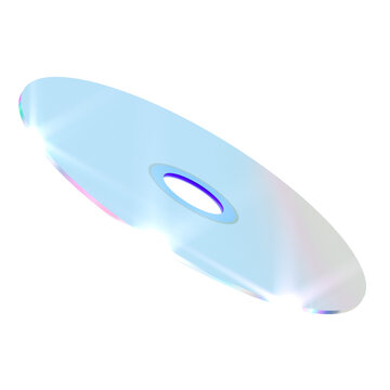 CD-ROM holographic 3D illustration