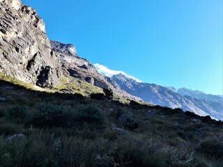 Obraz premium syabrubesi to langtang village