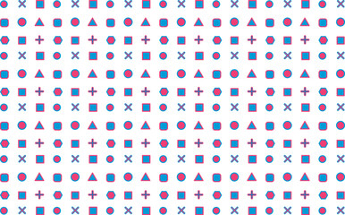 abstract white background with squares icon pink blue geometric pattern