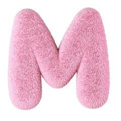 Fluffy letter M 3D