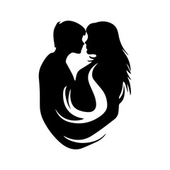 Captivating Lovers Vector Collection | Romantic Graphics, Affection Illustrations, Passionate Embrace