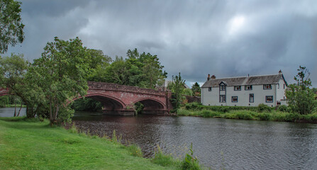 Old Bridge in Callander, Scotland, Great Britain.