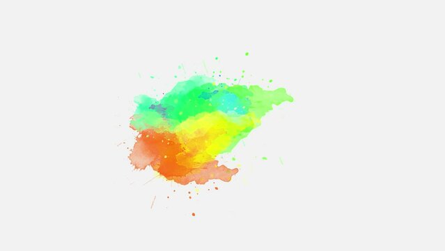 Paint ink brush stroke splatter compositing effects