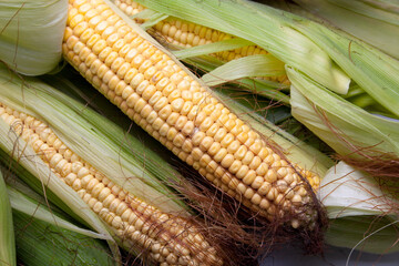 corn on the cob, fresh produce, healthy food