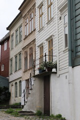 Naklejka premium Bergen, maisons en bois