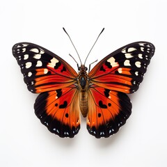 A butterfly in white background