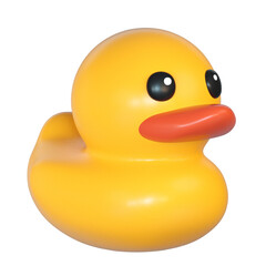 Rubber duck 3D illustration
