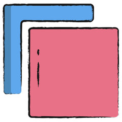 Hand drawn Expand tool illustration icon