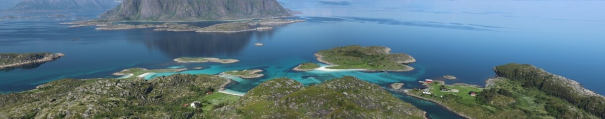 Naklejka na ściany i meble île de Skrova, Norvège