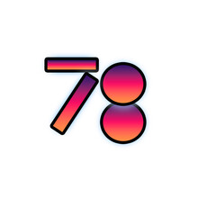 Design number 78 with leaf texture on white background.