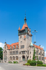Historisches Museum im Stil der Neorenaissance. Haguenau im Departement Bas-Rhin in der Region Elsass in Frankreich