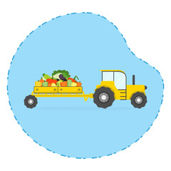 Harvesting Farming Agriculture Vegetables Tractor
