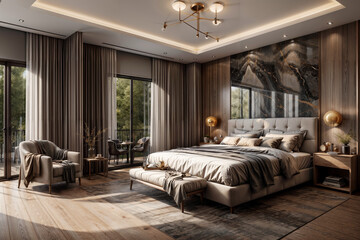 room with bed