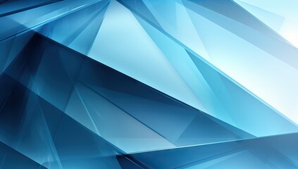Fototapeta premium a blue abstract background with light and light blue shapes, in the style of realistic landscapes with soft edges, geometrical modernism, cyclorama, superflat style, light emerald and white