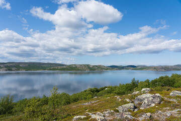 Fototapeta na wymiar View from Neidenfjorden, Finnmark, Norway