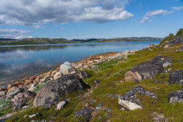 Naklejka na ściany i meble View from Neidenfjorden, Finnmark, Norway