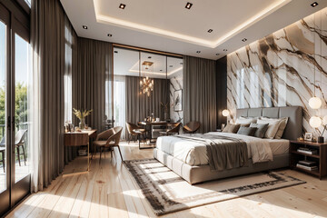 luxury hotel room