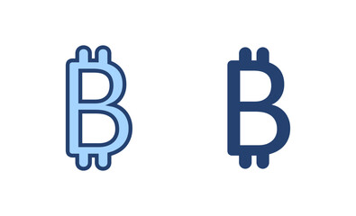 Bitcoin icon vector. bitcoin sign and symbol. payment symbol. cryptocurrency logo