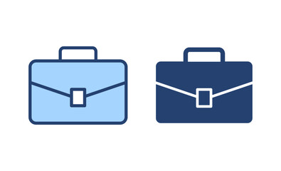Briefcase icon vector. suitcase sign and symbol. luggage symbol.