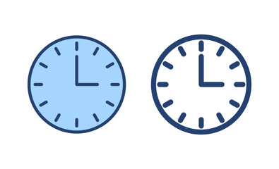 Clock icon vector. Time sign and symbol. watch icon