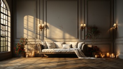 Indulgent Abode: Stylish Interiors Inspiring Serenity, Elegance, and Comfort in Every Room, generative AI