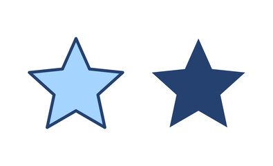 Obraz premium Star icon vector. rating sign and symbol. favourite star icon