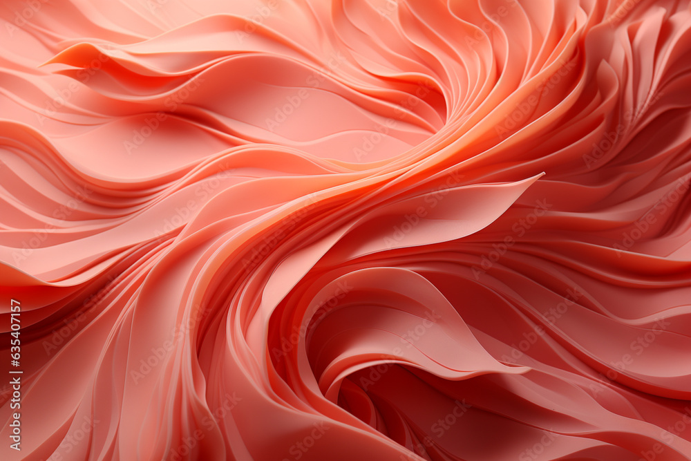 Aufkleber Beautiful trends peach pattern texture background. Macro photography view.  Generative AI technology.