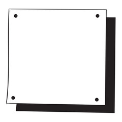 Paper note illustration