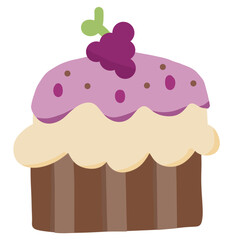 Grape cupcakes 