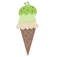 ice cream cone pear