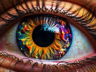 Colorful Eye - Art Illustration