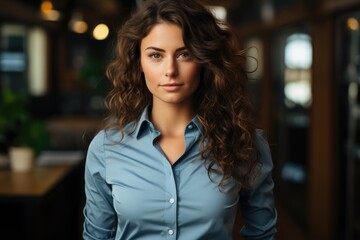 Obraz premium Empowerment Pose Person standing confidently - stock photo concepts