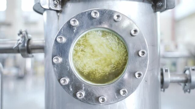 Boiled Oil Industrial Fryer peephole