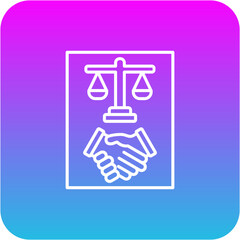 Fototapeta premium Law Icon