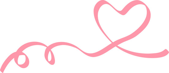 Pink ribbon, national breast cancer awareness month design element.