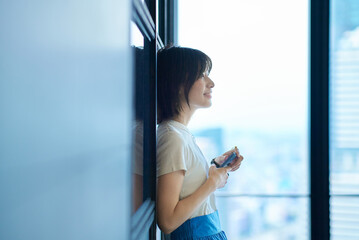 若い女性のポートレート