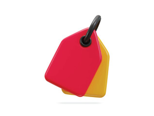 3d discount tag icon vector illustration