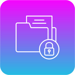 Obraz premium Locked Icon