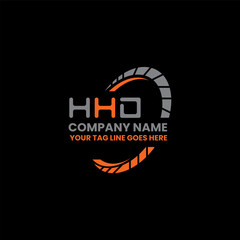 HHD letter logo creative design with vector graphic, HHD simple and modern logo. HHD luxurious alphabet design  