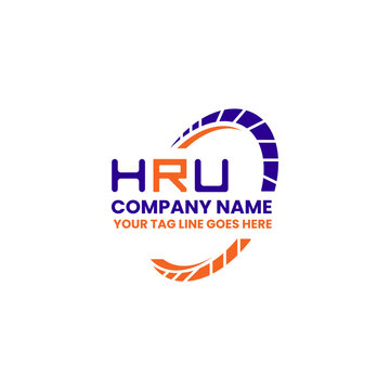 HRU letter logo vector design, HRU simple and modern logo. HRU luxurious alphabet design  